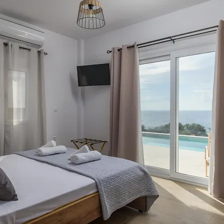 Windless Seaview Villa, With Pool & Hot Tub, By Thinkvilla Villa Achlia